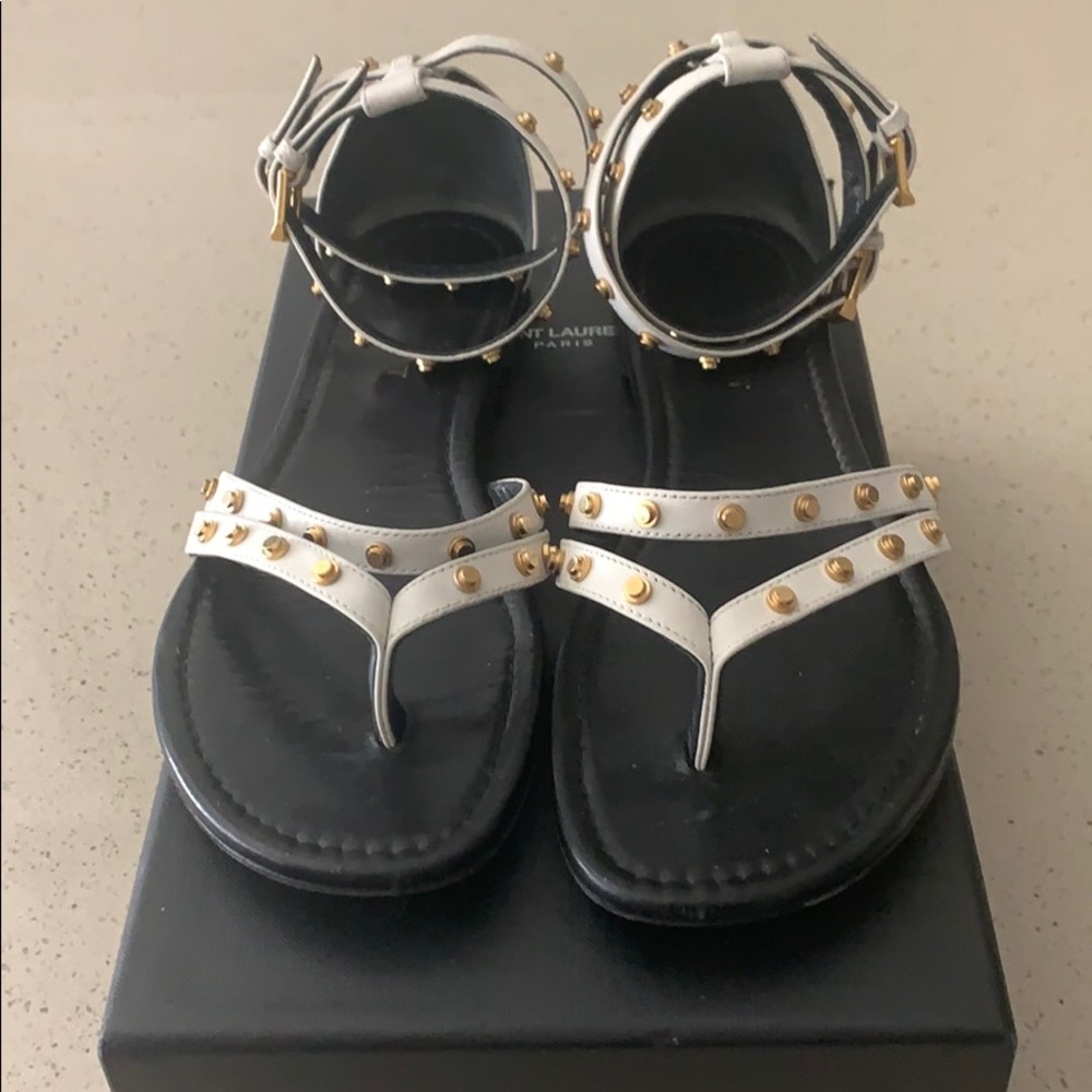 Saint Laurent  flat studded sandals
